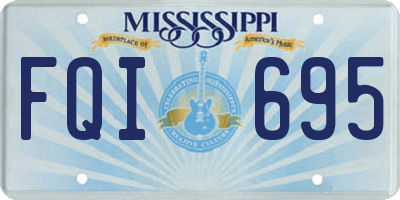 MS license plate FQI695