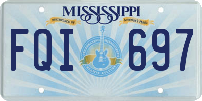 MS license plate FQI697