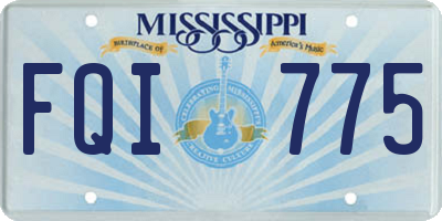 MS license plate FQI775