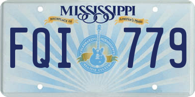 MS license plate FQI779