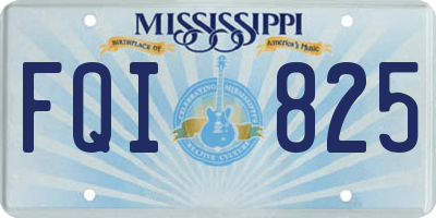 MS license plate FQI825