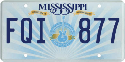 MS license plate FQI877