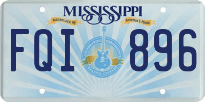MS license plate FQI896