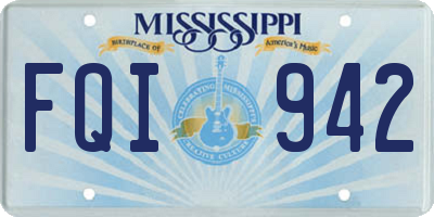 MS license plate FQI942