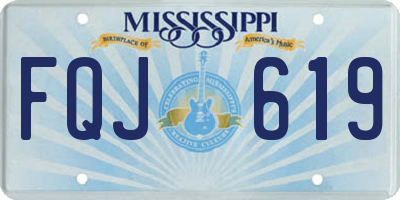 MS license plate FQJ619