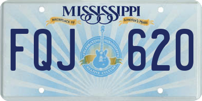MS license plate FQJ620