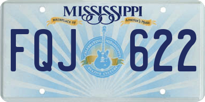 MS license plate FQJ622