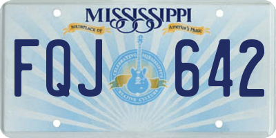MS license plate FQJ642