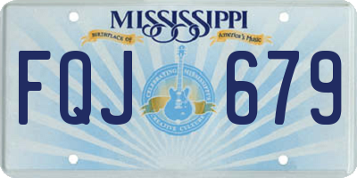 MS license plate FQJ679