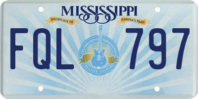 MS license plate FQL797