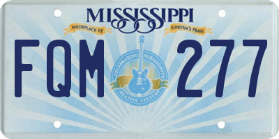 MS license plate FQM277