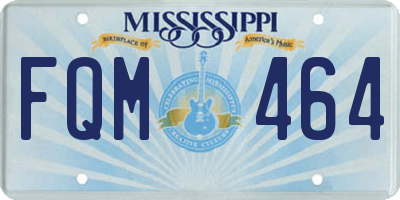 MS license plate FQM464