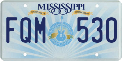 MS license plate FQM530