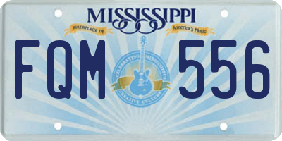 MS license plate FQM556