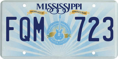 MS license plate FQM723