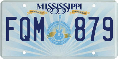 MS license plate FQM879