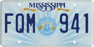 MS license plate FQM941