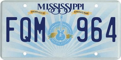 MS license plate FQM964