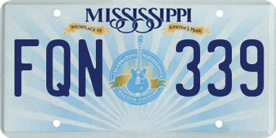 MS license plate FQN339