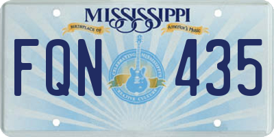 MS license plate FQN435