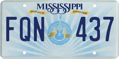 MS license plate FQN437
