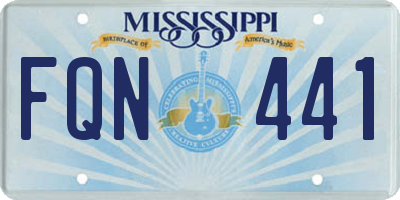 MS license plate FQN441
