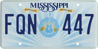 MS license plate FQN447
