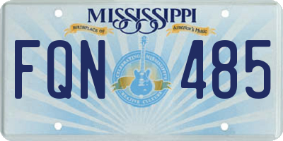 MS license plate FQN485