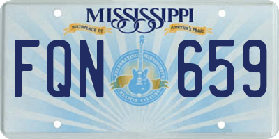MS license plate FQN659