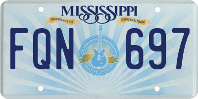 MS license plate FQN697