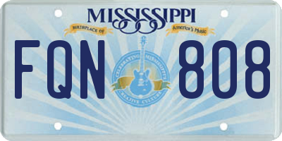 MS license plate FQN808