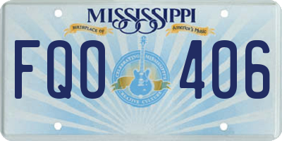 MS license plate FQO406