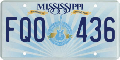 MS license plate FQO436