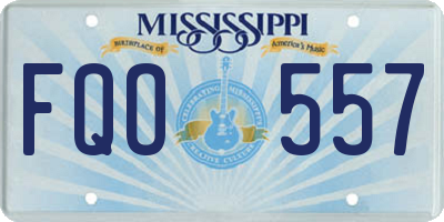 MS license plate FQO557