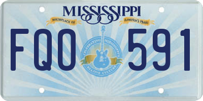 MS license plate FQO591