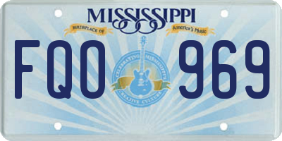 MS license plate FQO969