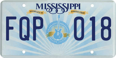 MS license plate FQP018