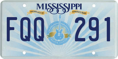 MS license plate FQQ291