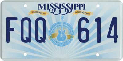 MS license plate FQQ614