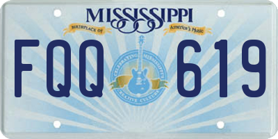 MS license plate FQQ619