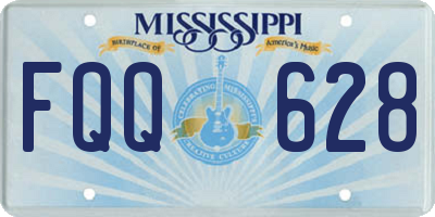MS license plate FQQ628