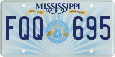 MS license plate FQQ695