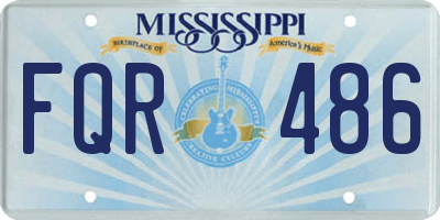 MS license plate FQR486