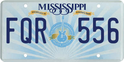 MS license plate FQR556