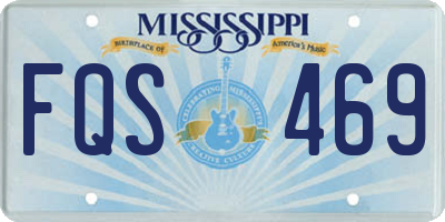 MS license plate FQS469