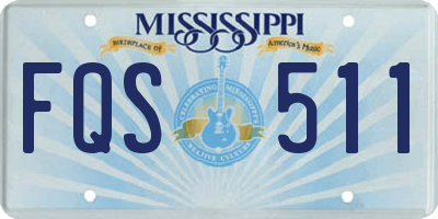 MS license plate FQS511