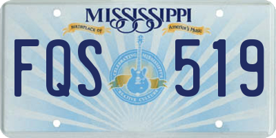 MS license plate FQS519