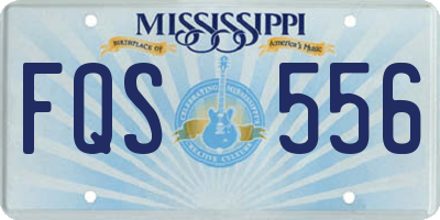 MS license plate FQS556