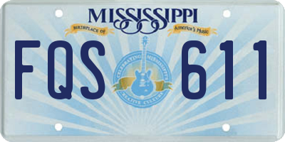 MS license plate FQS611