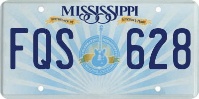 MS license plate FQS628